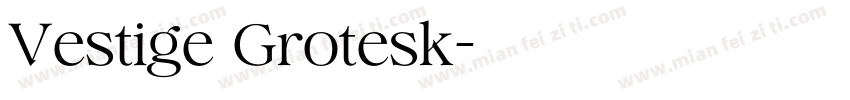 Vestige Grotesk字体转换